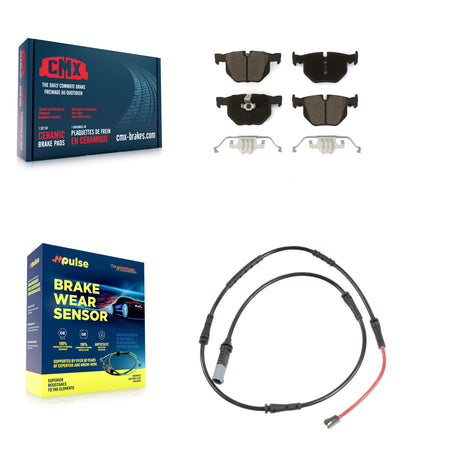 Rear Ceramic Disc Brake Pads And Wear Sensors Kit For 2009-2010 BMW 528i xDrive KCW-101400