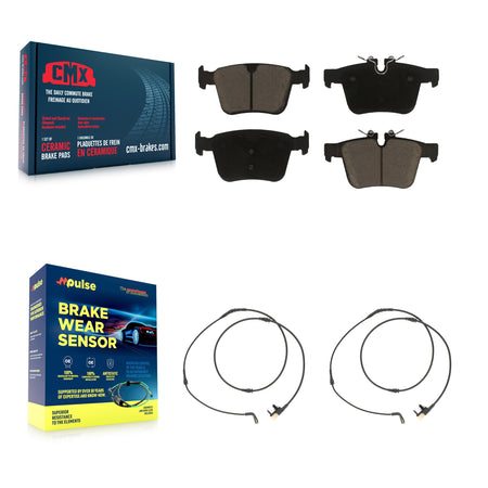 Rear Ceramic Disc Brake Pads And Wear Sensor Kit For Land Rover Range Velar Jaguar F-Pace KCW-101409