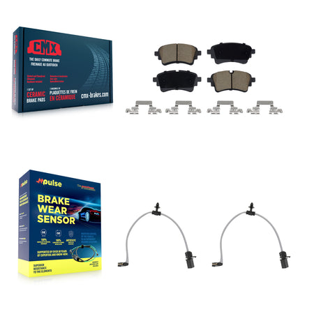 Rear Ceramic Disc Brake Pads Wear Sensor Kit For Audi Q5 Sportback SQ5 PHEV A6 Quattro A7 KCW-101417