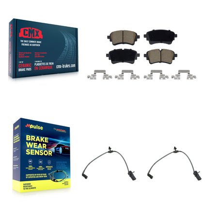 Rear Ceramic Brake Pad Wear Sensor Kit For Audi A5 Sportback A4 Quattro S5 allroad RS5 S4 KCW-101418
