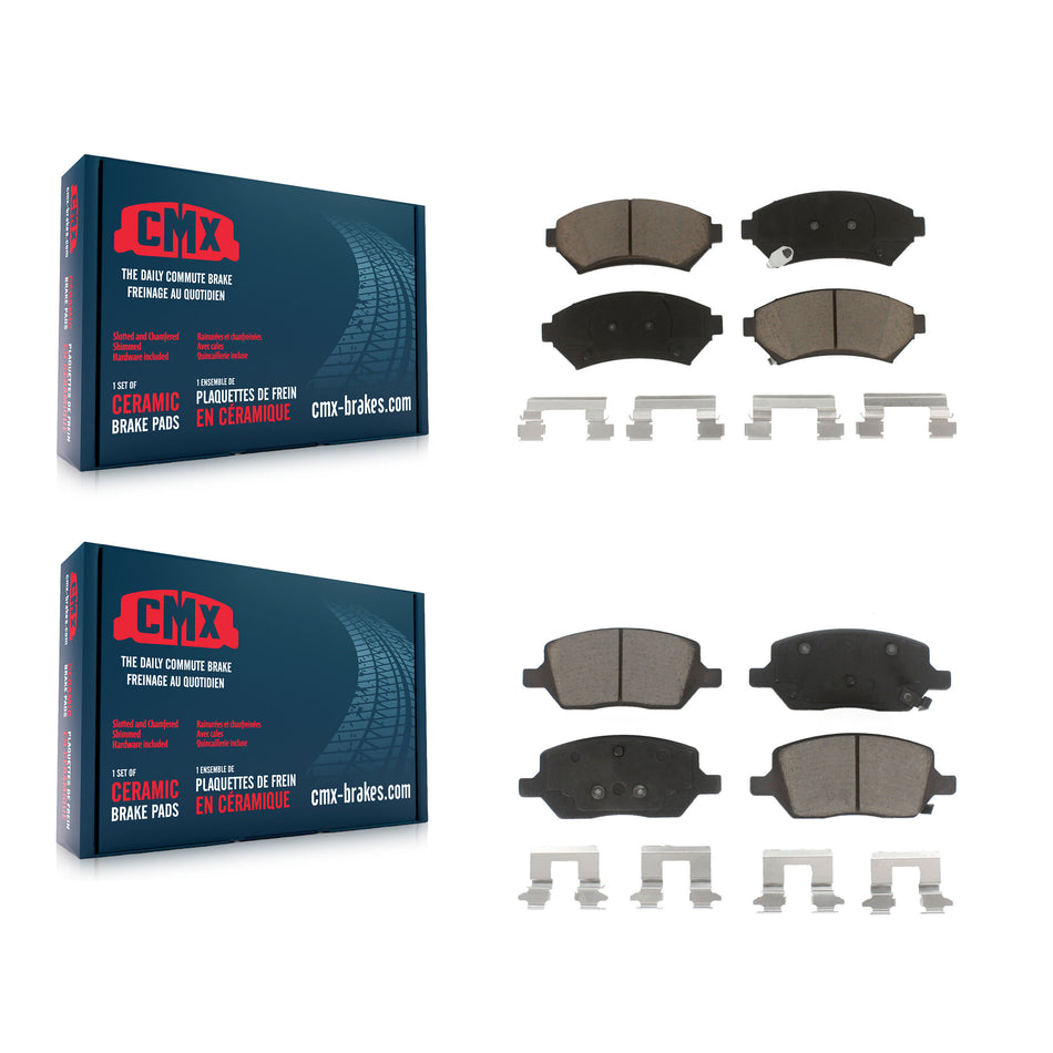 Front Rear Ceramic Brake Pads Kit For 2005 Pontiac Montana FWD KCX-100019