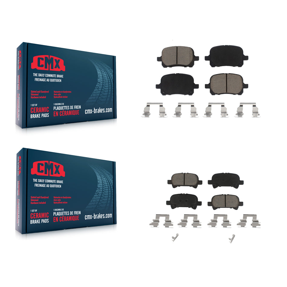 Front Rear Ceramic Brake Pads Kit For Toyota Camry Avalon Solara KCX-100022