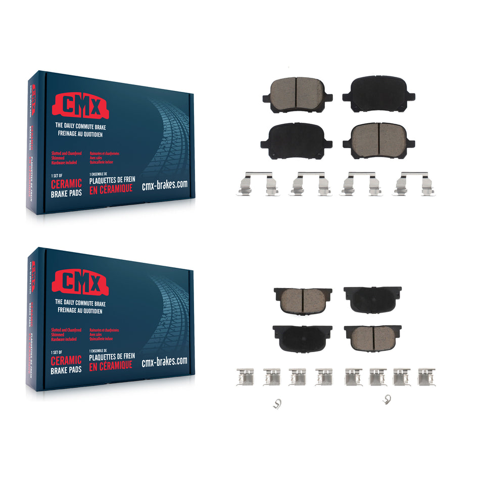 Front Rear Ceramic Brake Pads Kit For Toyota Camry Lexus ES300 KCX-100023