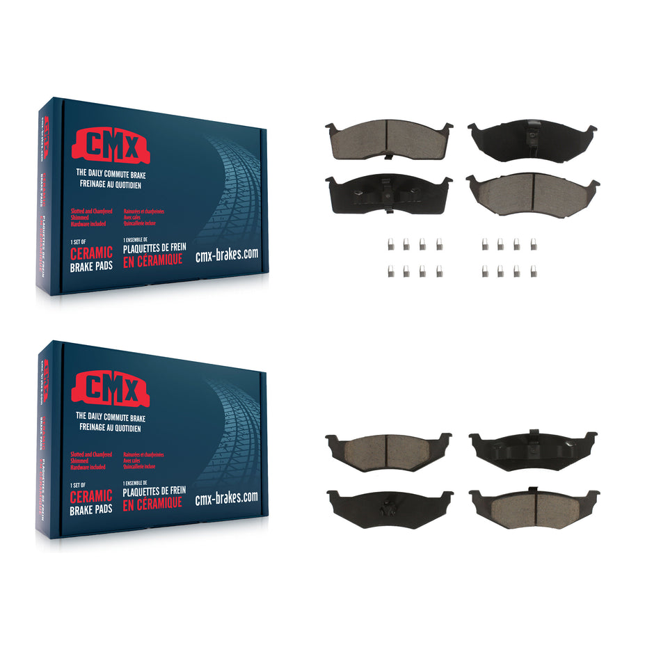 Front Rear Ceramic Brake Pads Kit For Neon Dodge Plymouth Chrysler KCX-100024