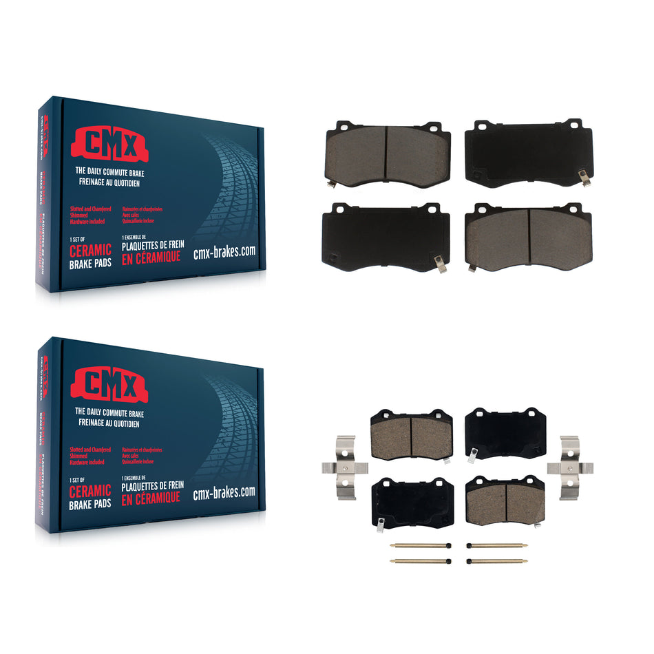 Front Rear Ceramic Brake Pads Kit For Dodge Charger Chrysler 300 Challenger Jeep Grand Cherokee Magnum KCX-100028