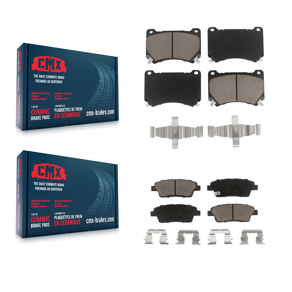 Front Rear Ceramic Brake Pads Kit For Hyundai Genesis KCX-100038