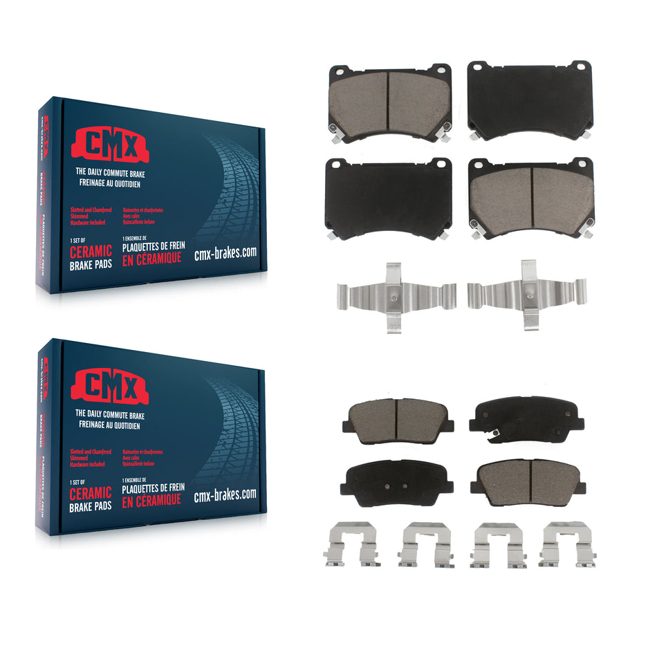Front Rear Ceramic Brake Pads Kit For Hyundai Genesis Equus KCX-100040