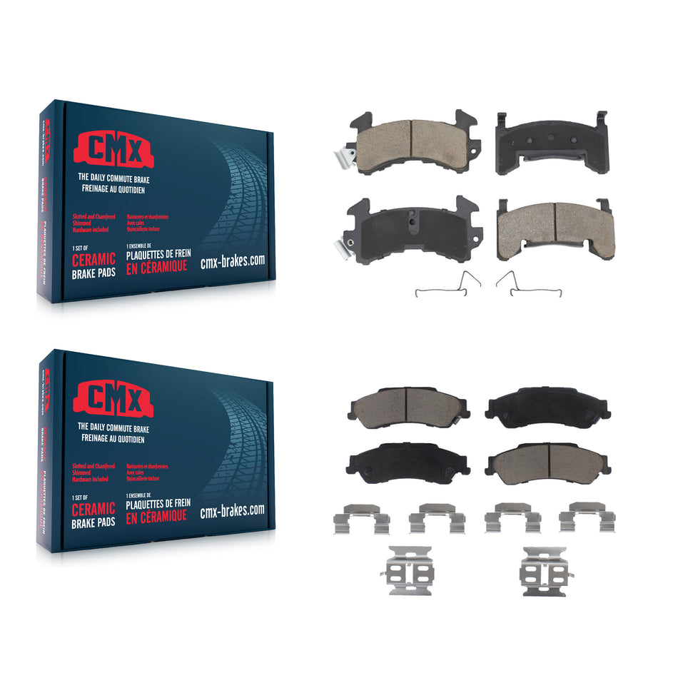 Front Rear Ceramic Brake Pads Kit For Chevrolet S10 GMC Sonoma Blazer Jimmy Isuzu Hombre KCX-100057