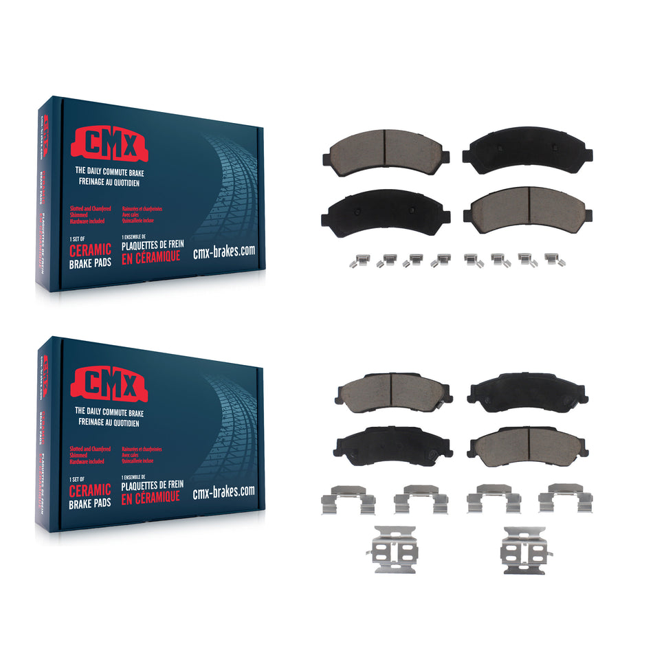 Front Rear Ceramic Brake Pads Kit For Chevrolet S10 Blazer GMC Sonoma Jimmy Oldsmobile Bravada Isuzu Hombre KCX-100058
