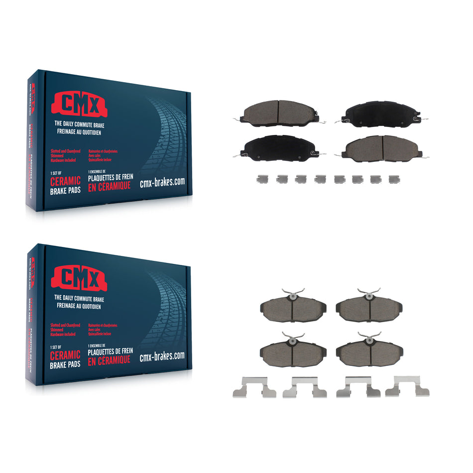 Front Rear Ceramic Brake Pads Kit For Ford Mustang Avanti KCX-100063