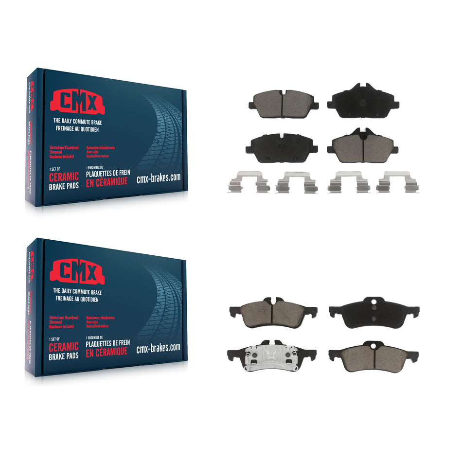 Front Rear Ceramic Brake Pads Kit For 2007-2008 Mini Cooper Convertible With 280mm Diameter Rotor KCX-100073