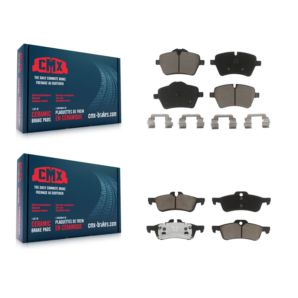 Front Rear Ceramic Brake Pads Kit For Mini Cooper With 294mm Diameter Rotor KCX-100074