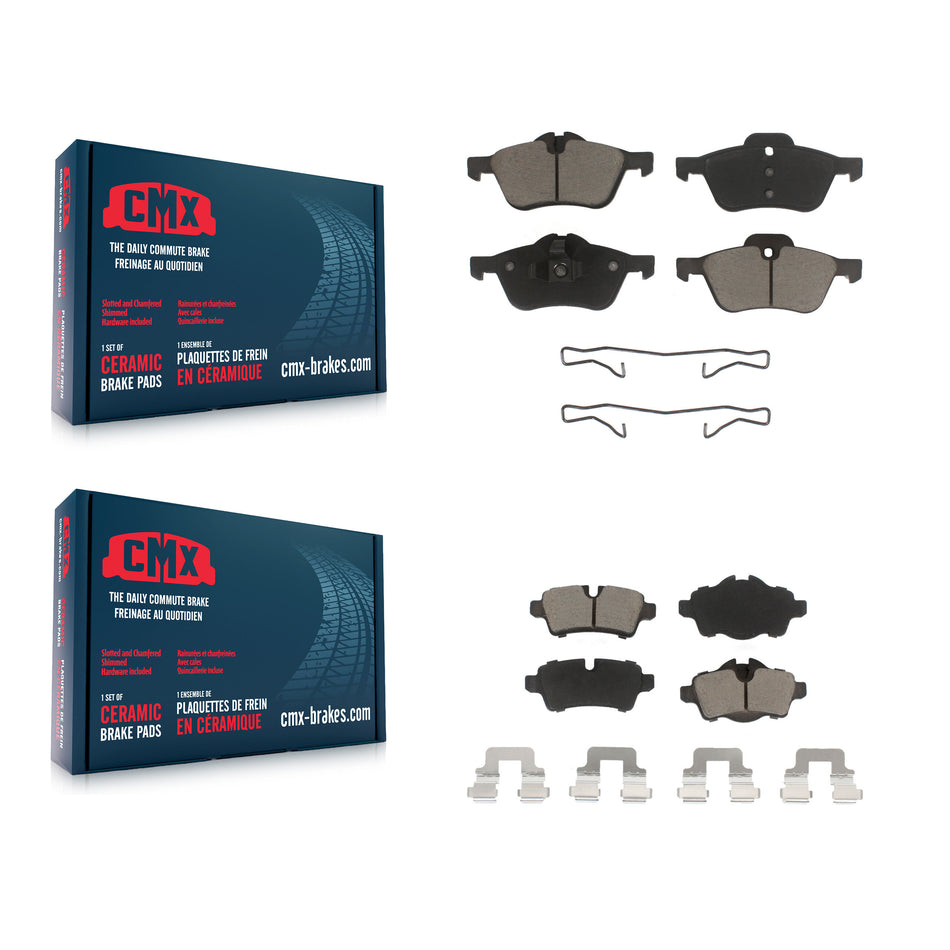 Front Rear Ceramic Brake Pads Kit For Mini Cooper With 276mm Diameter Rotor KCX-100076