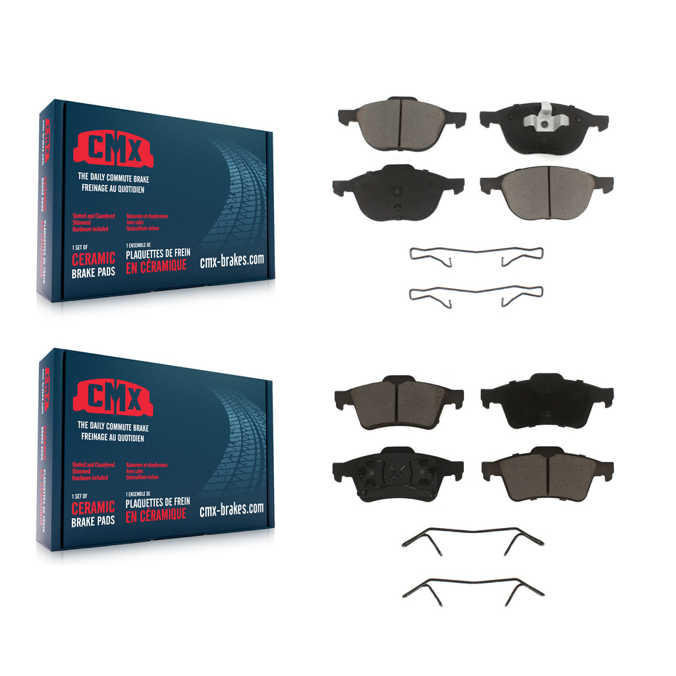 Front Rear Ceramic Brake Pads Kit For Mazda 3 5 KCX-100087