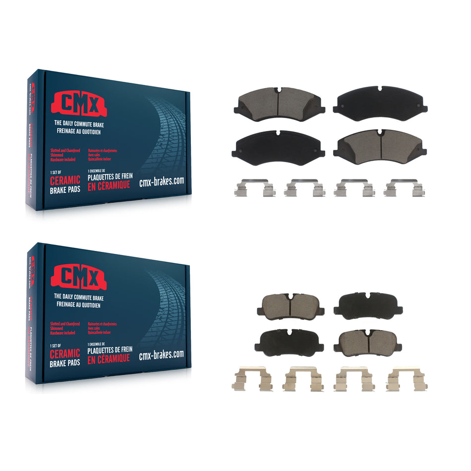 Front Rear Ceramic Brake Pads Kit For Land Rover LR4 Range Sport KCX-100096