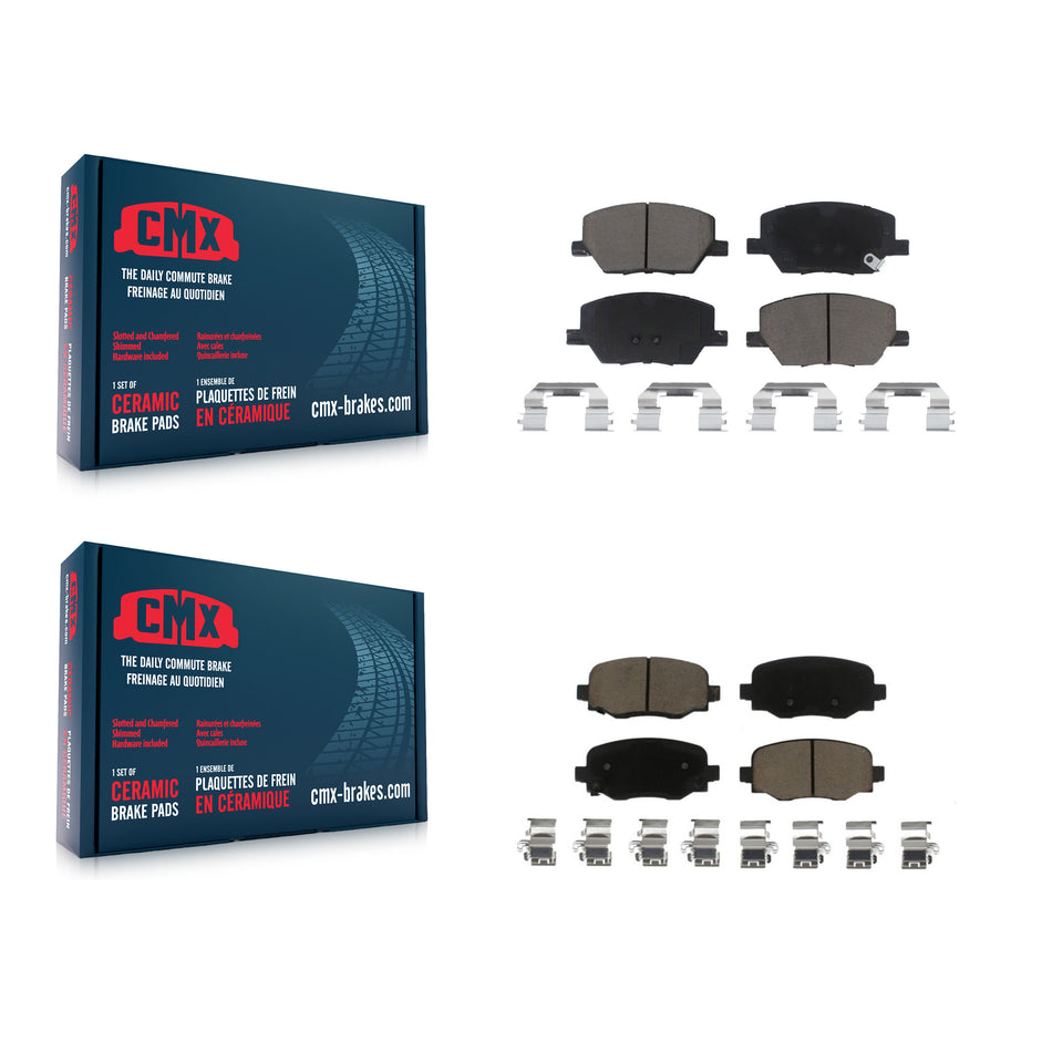 Front Rear Ceramic Brake Pads Kit For Jeep Renegade Fiat 500X KCX-100114