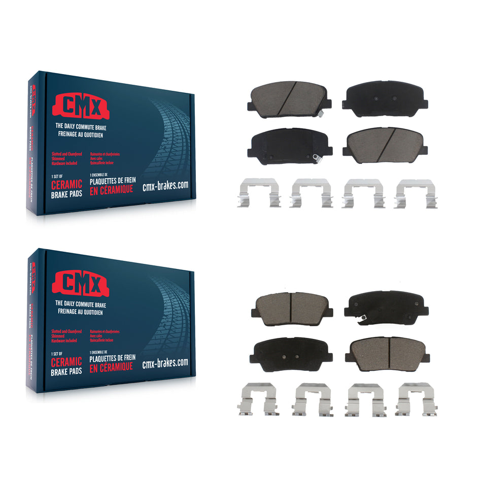 Front Rear Ceramic Brake Pads Kit For Hyundai Genesis Coupe KCX-100116