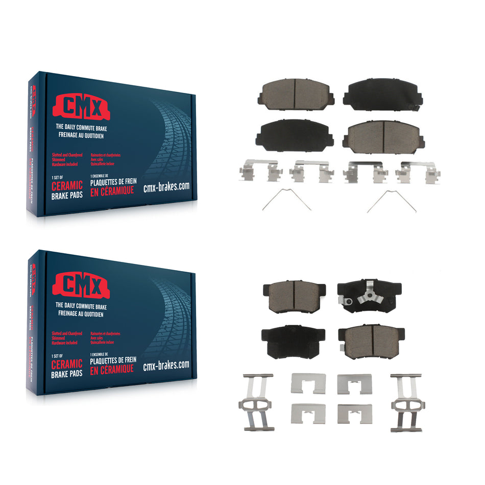 Front Rear Ceramic Brake Pads Kit For 2013-2018 Acura RDX KCX-100131