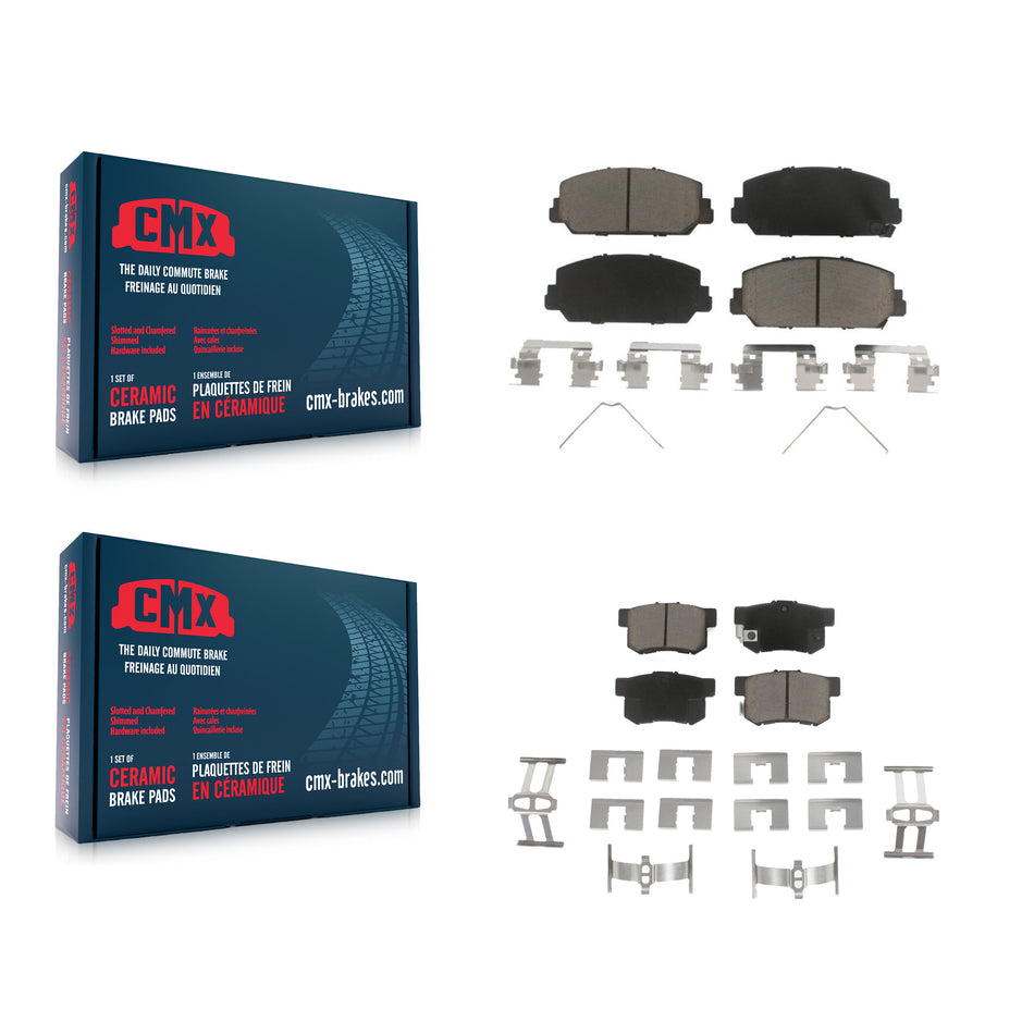 Front Rear Ceramic Brake Pads Kit For 2016-2022 Acura ILX KCX-100134