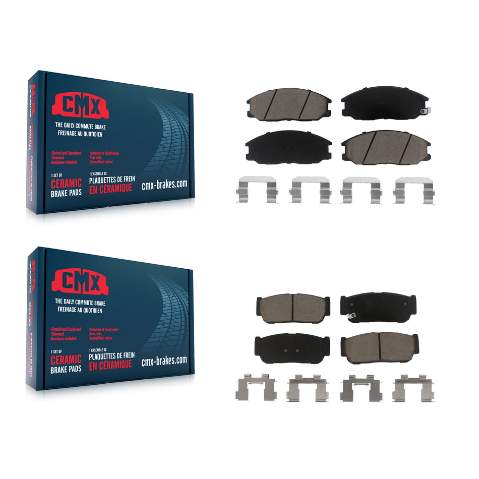 Front Rear Ceramic Brake Pads Kit For 2003-2009 Kia Sorento KCX-100145