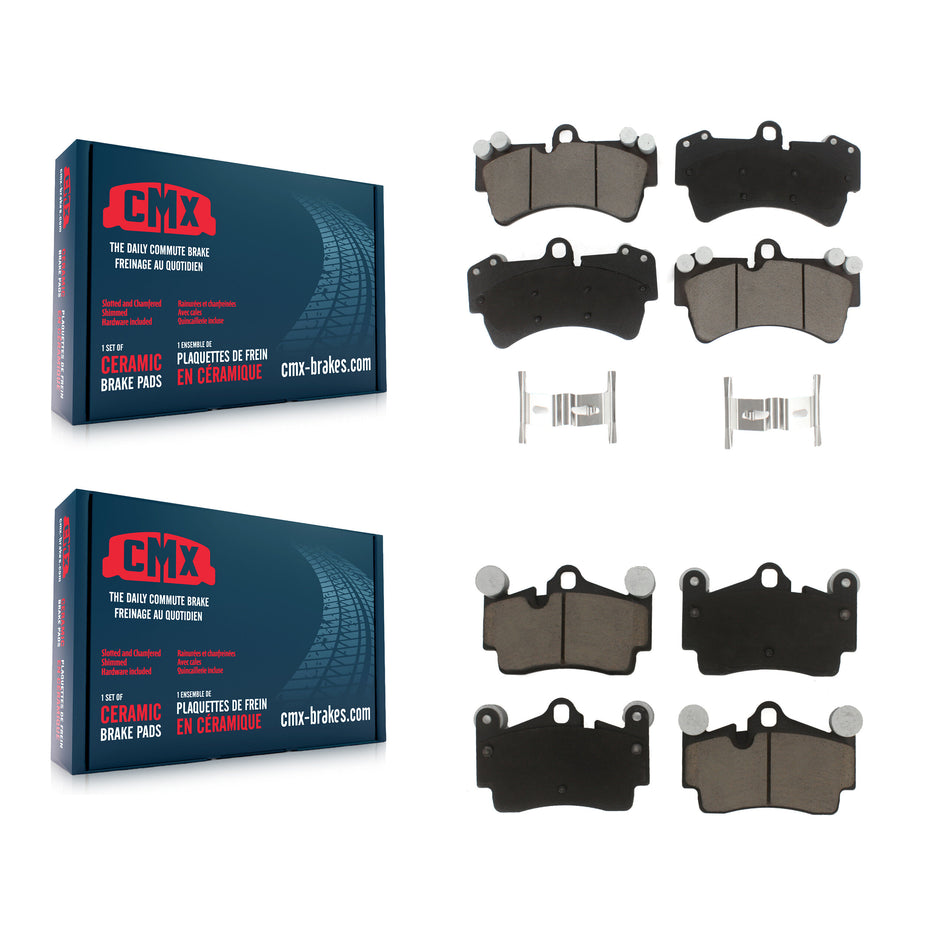Front Rear Ceramic Brake Pads Kit For Audi Q7 Porsche Cayenne Volkswagen Touareg KCX-100155