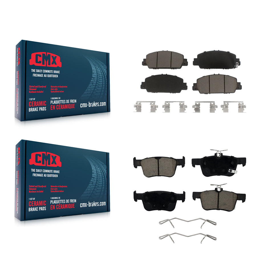 Front Rear Ceramic Brake Pads Kit For Honda Accord KCX-100160