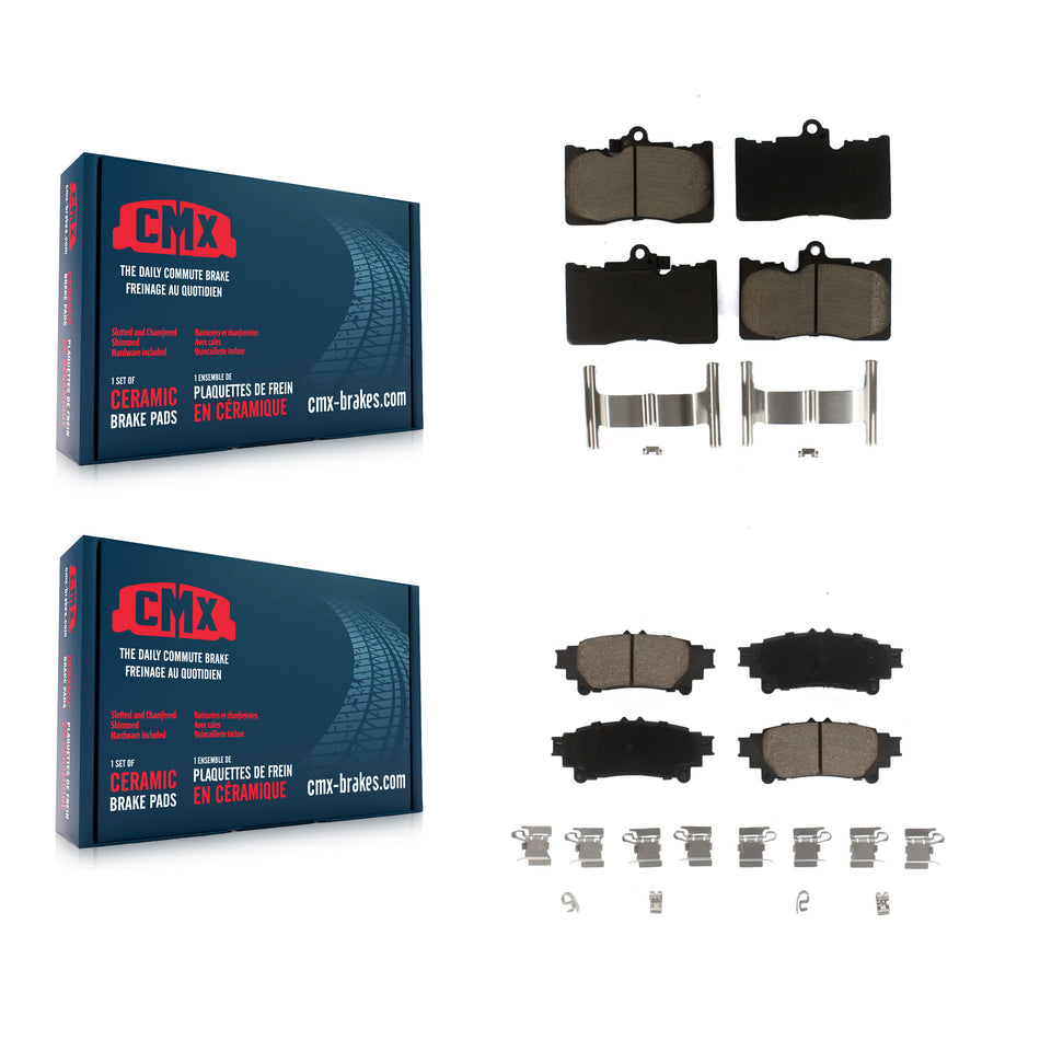 Front Rear Ceramic Brake Pads Kit For Lexus GS350 IS300 IS200t IS350 RC350 RC300 RC200t GS300 GS200t GS450h KCX-100161