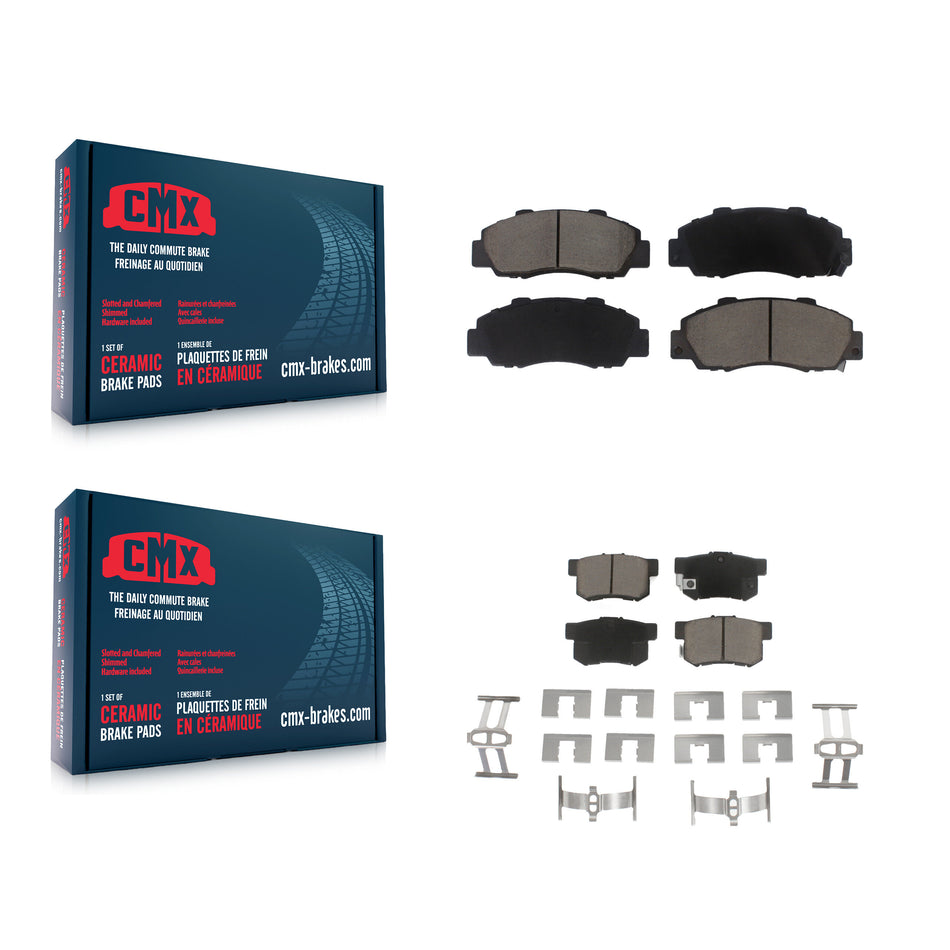Front Rear Ceramic Brake Pads Kit For Honda Accord Acura Integra Prelude Odyssey CL Legend TL RL Vigor Isuzu Oasis KCX-100173