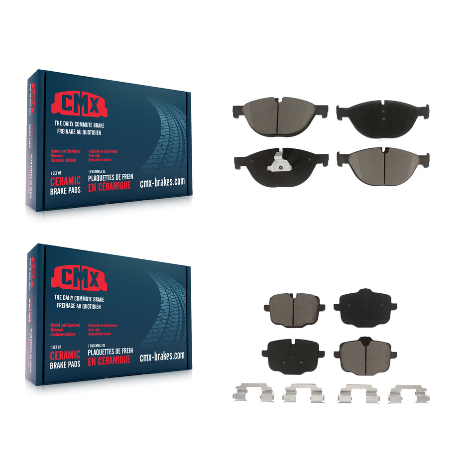 Front Rear Ceramic Brake Pads Kit For BMW 550i xDrive 650i Gran Coupe KCX-100185