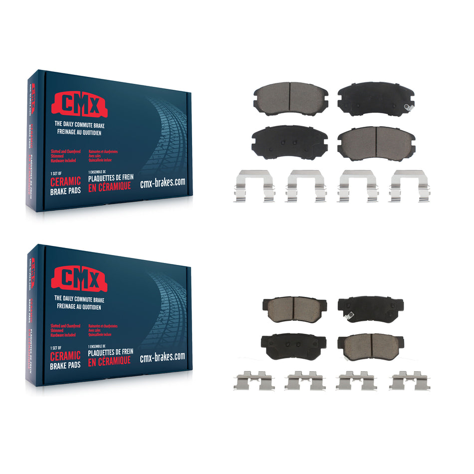 Front Rear Ceramic Brake Pads Kit For Hyundai Sonata Kia Elantra Optima Sportage Tucson Azera Magentis KCX-100189