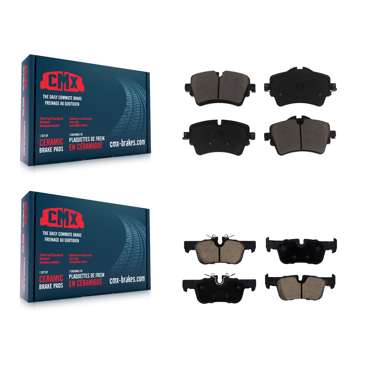 Front Rear Ceramic Brake Pads Kit For Mini Cooper Clubman KCX-100203