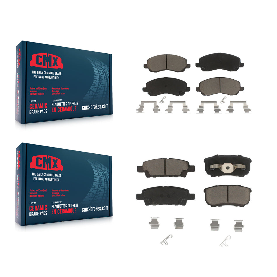 Front Rear Ceramic Brake Pads Kit For Jeep Patriot Dodge Compass Chrysler Caliber Avenger Mitsubishi Lancer Sebring 200 KCX-100227