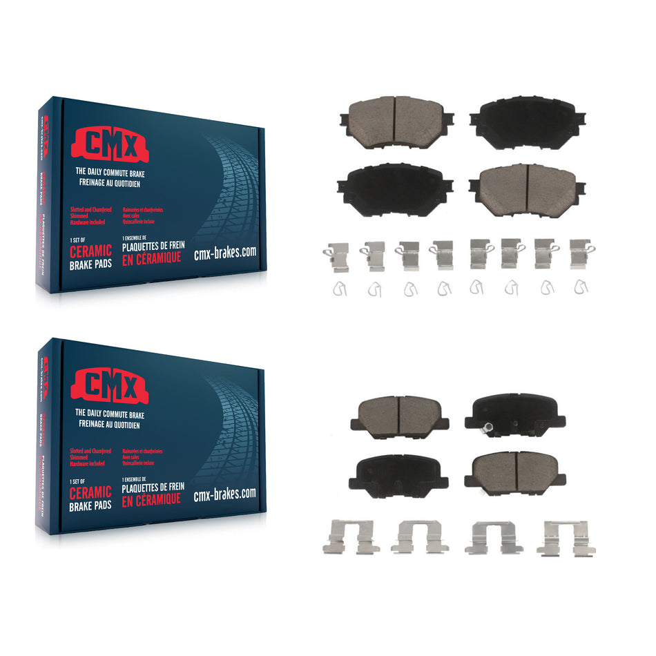 Front Rear Ceramic Brake Pads Kit For Mazda 3 Sport KCX-100252