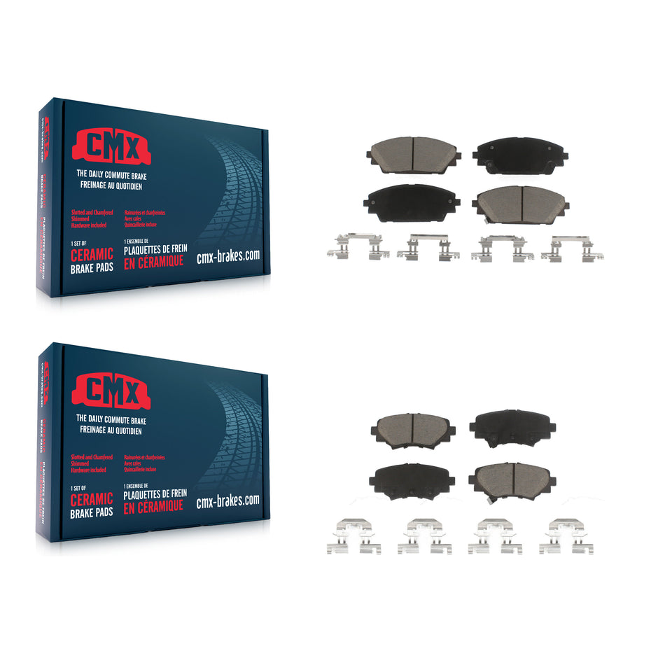 Front Rear Ceramic Brake Pads Kit For Mazda 3 Sport KCX-100253