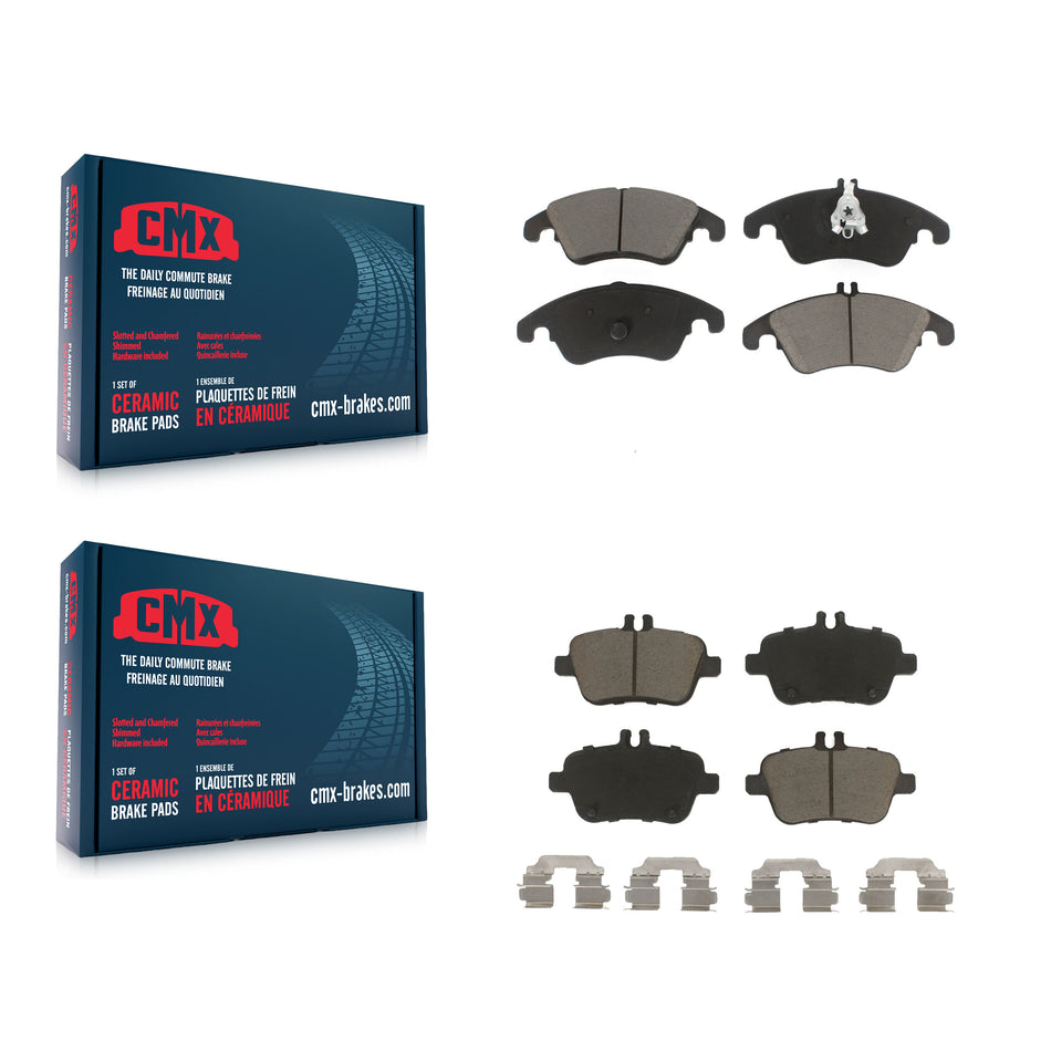Front Rear Ceramic Brake Pads Kit For Mercedes-Benz SLK250 SLK350 SLK300 SLC300 KCX-100264