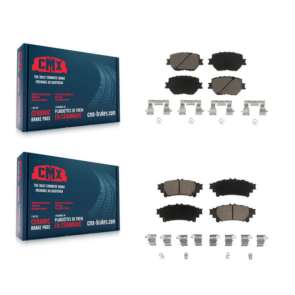 Front Rear Ceramic Brake Pads Kit For Lexus IS250 KCX-100287