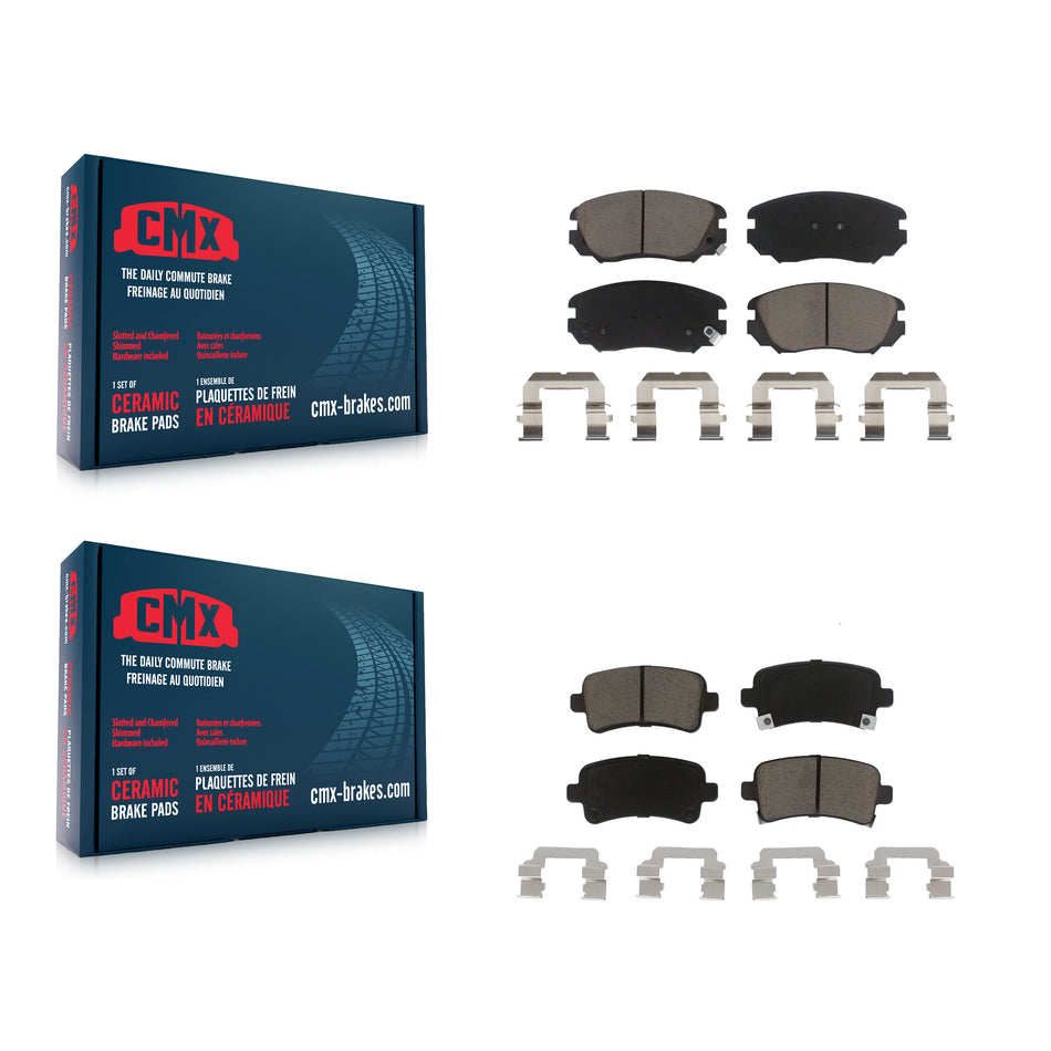 Front Rear Ceramic Brake Pads Kit For Chevrolet Malibu Buick Impala LaCrosse Regal Limited Saab 9-5 Allure KCX-100302
