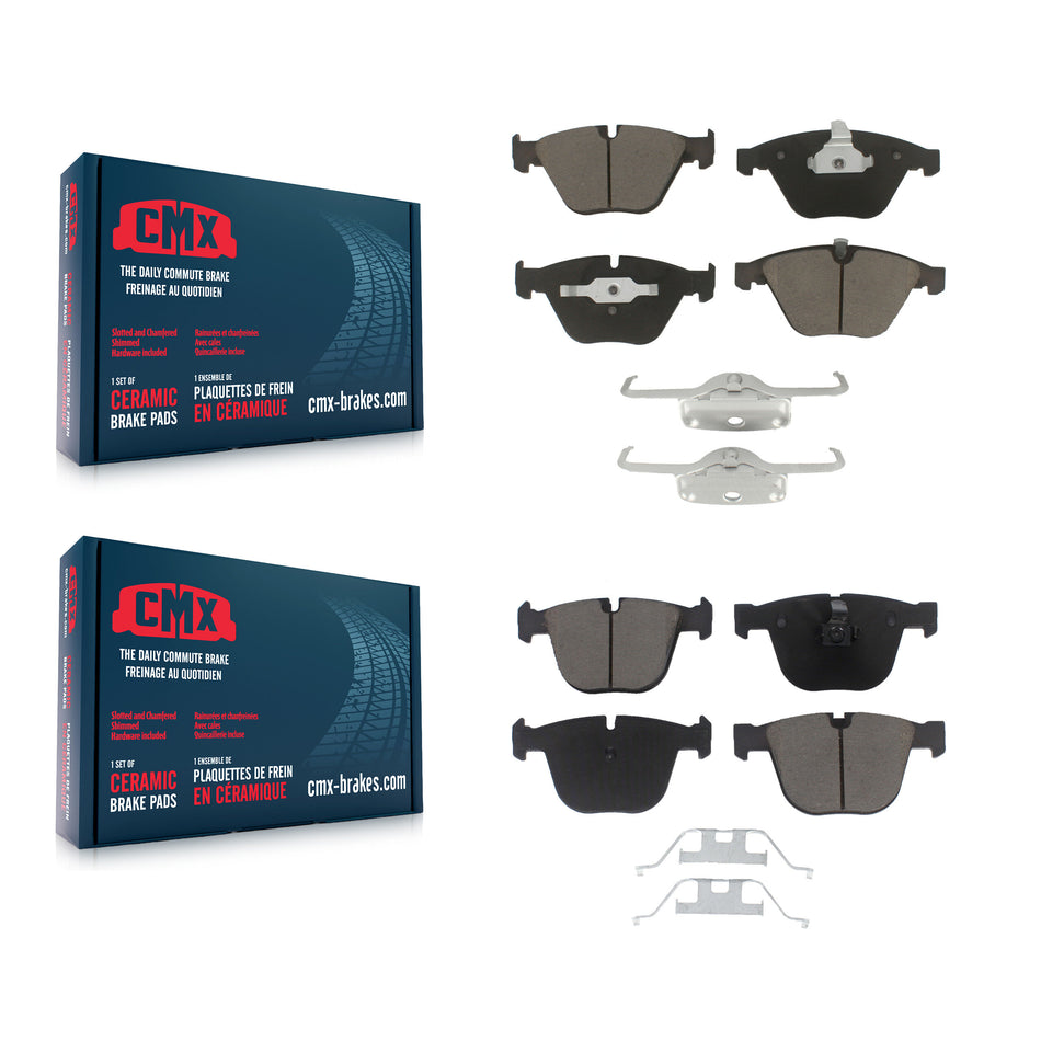 Front Rear Ceramic Brake Pads Kit For BMW 750Li M3 650i 535i 745Li 550i 750i 745i 645Ci 545i 760Li 1 Series M 760i KCX-100310