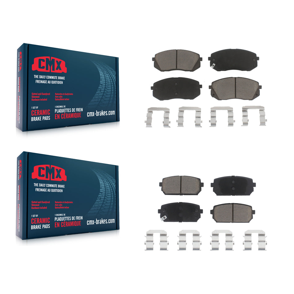 Front Rear Ceramic Brake Pads Kit For 2007-2012 Kia Rondo KCX-100332