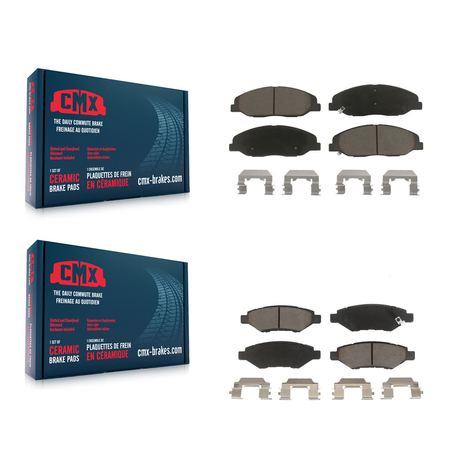 Front Rear Ceramic Brake Pads Kit For Cadillac CTS KCX-100338