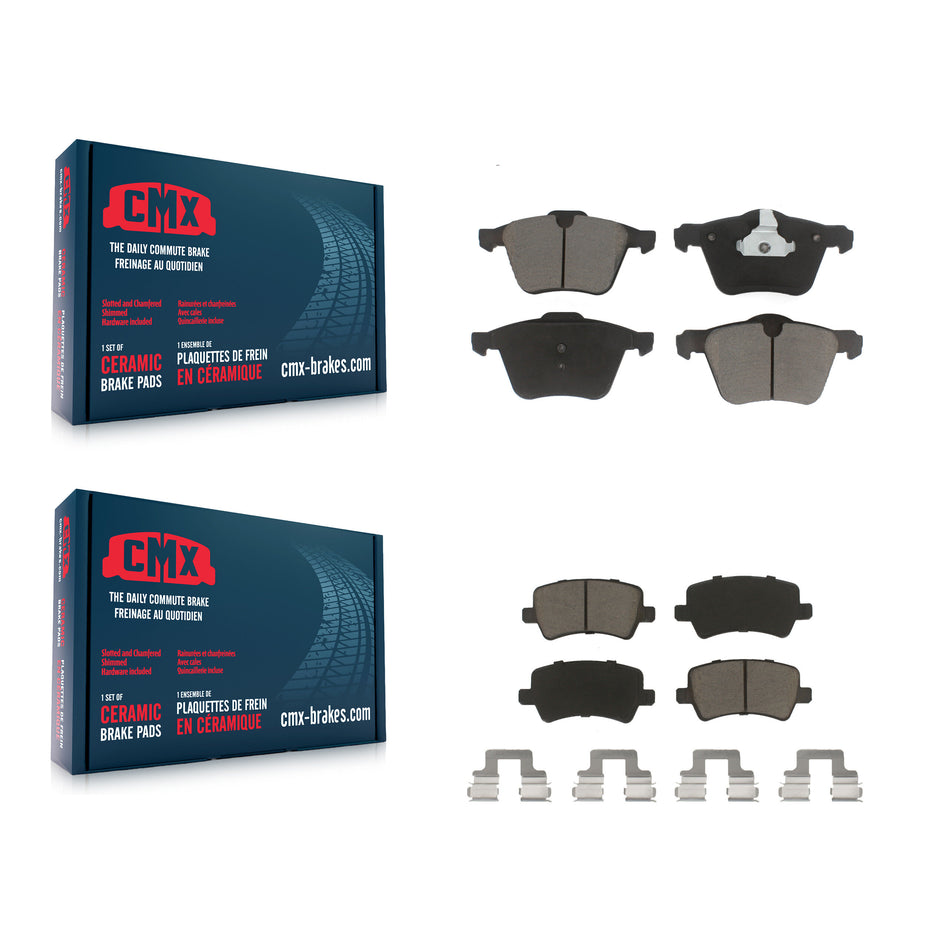 Front Rear Ceramic Brake Pads Kit For Volvo S60 XC70 S80 V60 Cross Country V70 KCX-100361
