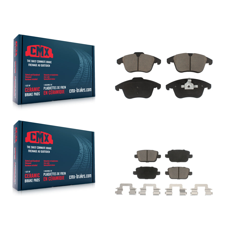 Front Rear Ceramic Brake Pads Kit For Volvo S80 Land Rover LR2 KCX-100362