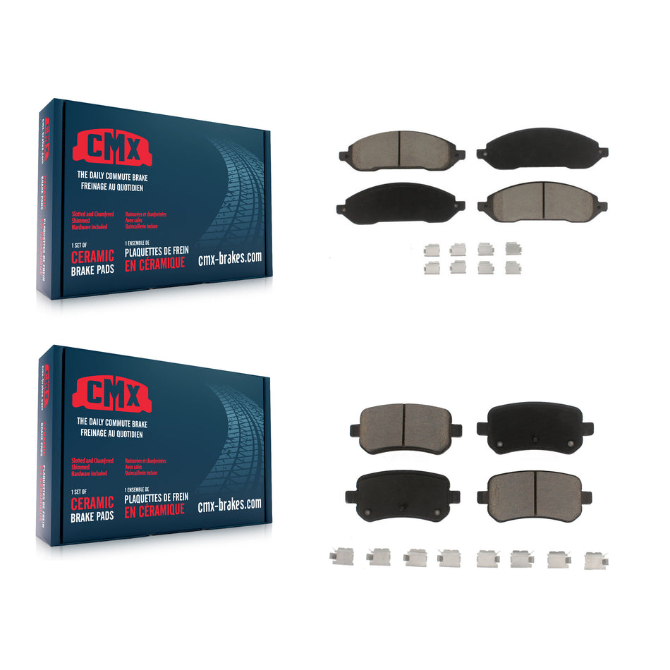 Front Rear Ceramic Brake Pads Kit For 2004-2007 Ford Freestar Mercury Monterey KCX-100368