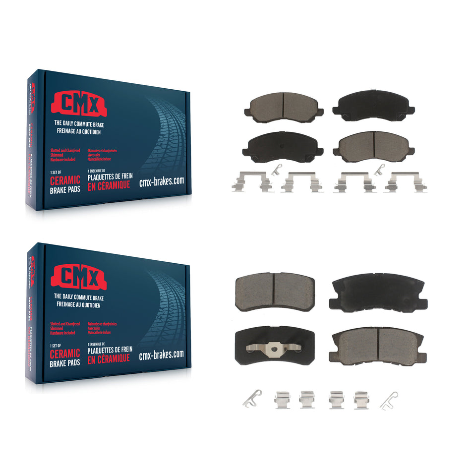 Front Rear Ceramic Brake Pads Kit For Jeep Patriot Compass Chrysler Dodge Avenger Mitsubishi Sebring 200 Lancer Outlander Sport RVR KCX-100372