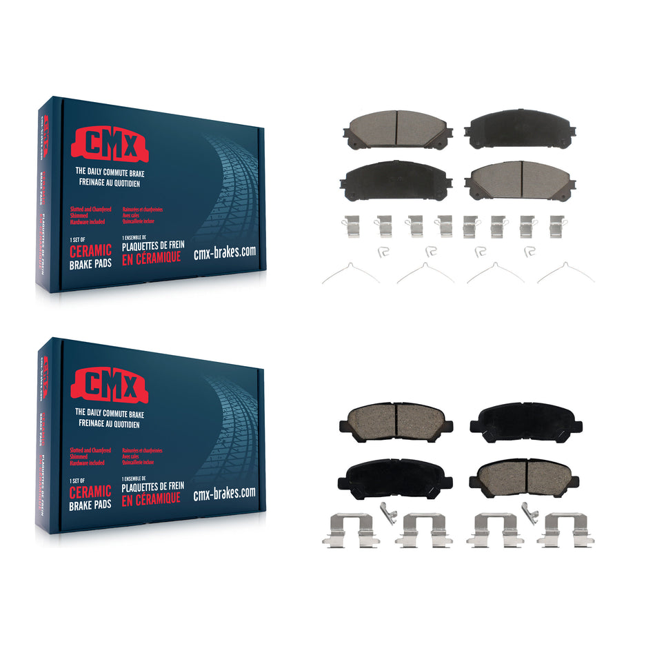Front Rear Ceramic Brake Pads Kit For Toyota Highlander KCX-100384