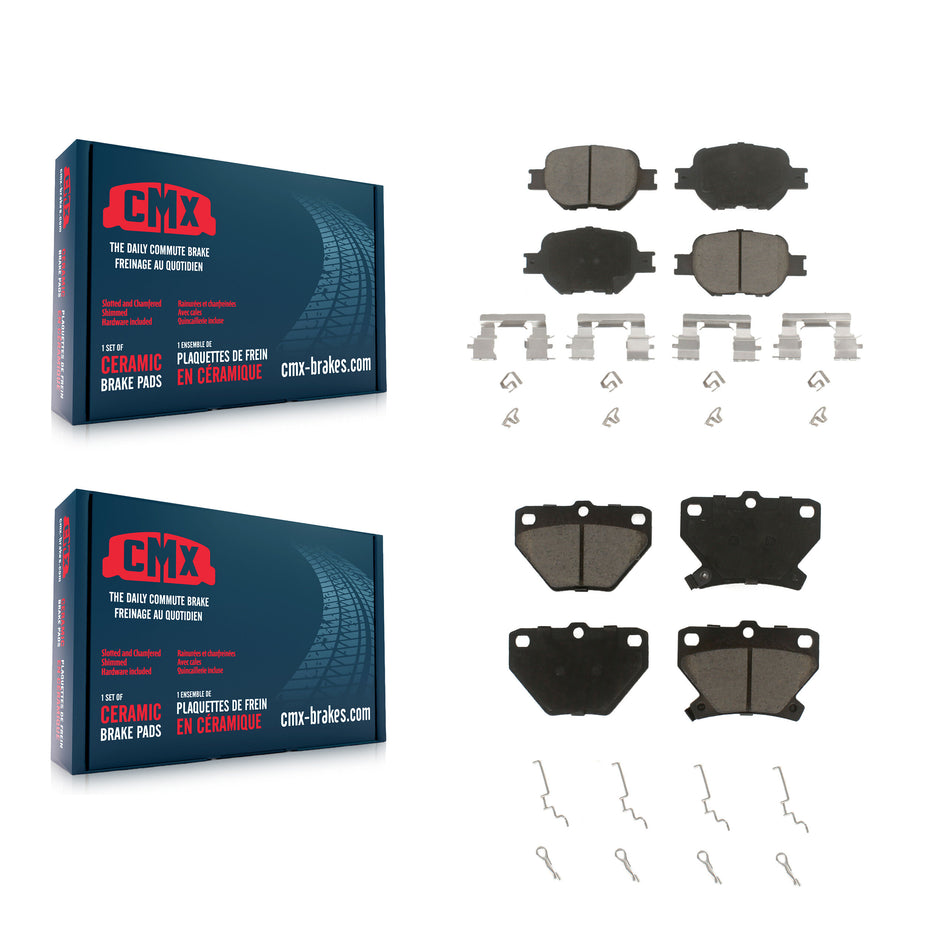 Front Rear Ceramic Brake Pads Kit For Toyota Celica KCX-100400