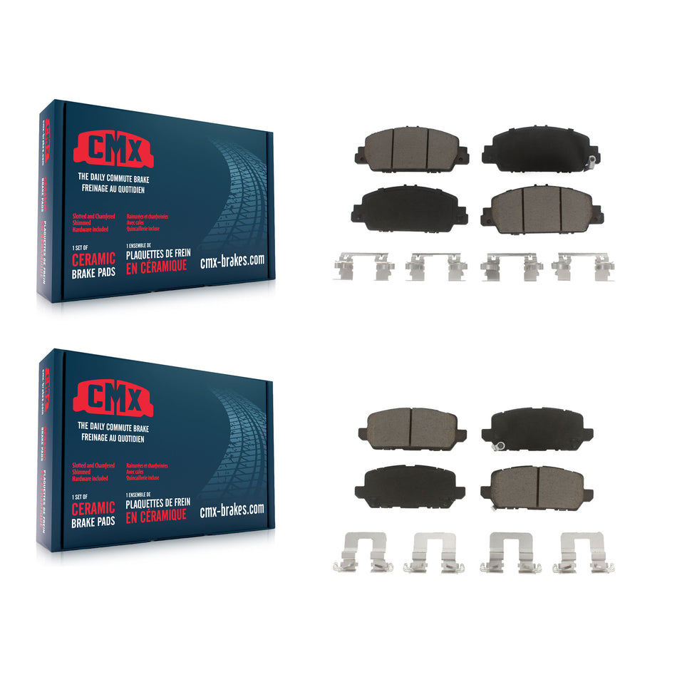 Front Rear Ceramic Brake Pads Kit For 2016-2022 Honda HR-V KCX-100403