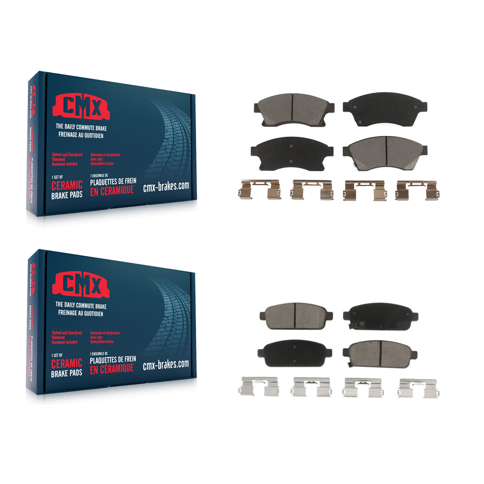 Front Rear Ceramic Brake Pads Kit For Chevrolet Cruze Buick Sonic Encore Trax Verano Limited Volt Orlando KCX-100409