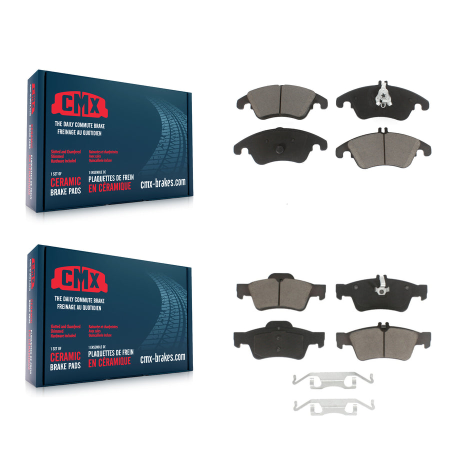 Front Rear Ceramic Brake Pads Kit For Mercedes-Benz E350 E400 CLS400 E250 KCX-100415