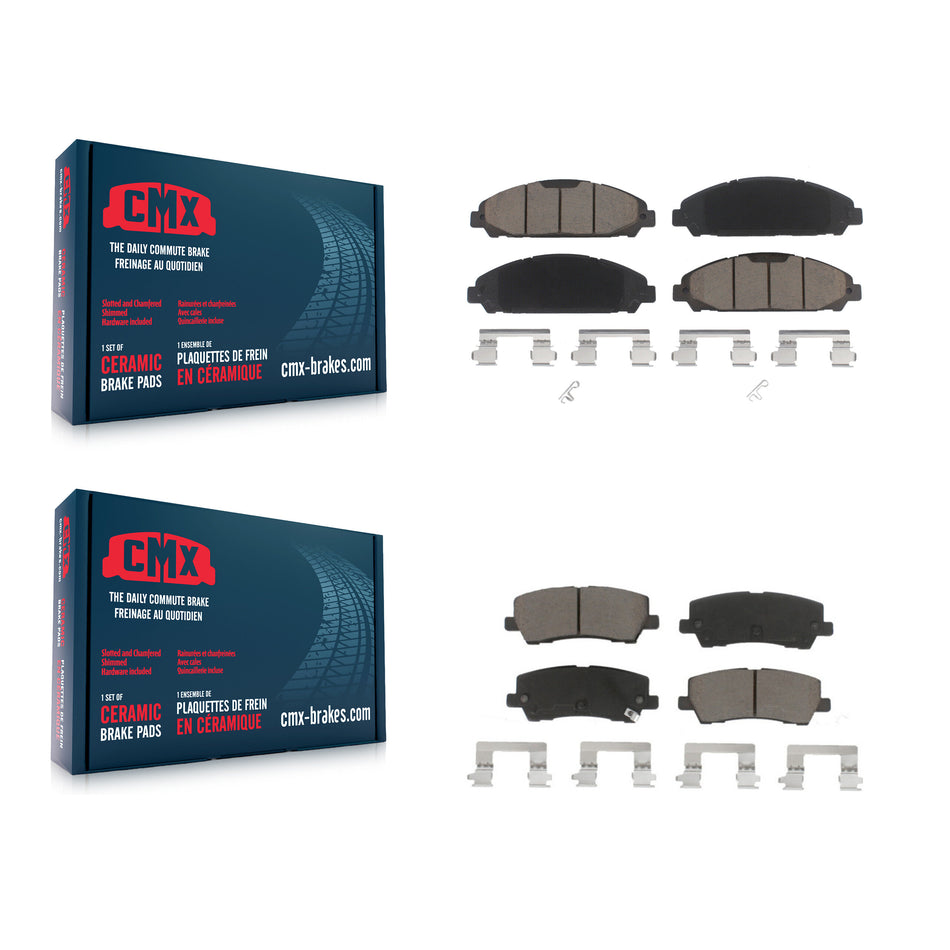 Front Rear Ceramic Brake Pads Kit For Ford Mustang KCX-100418